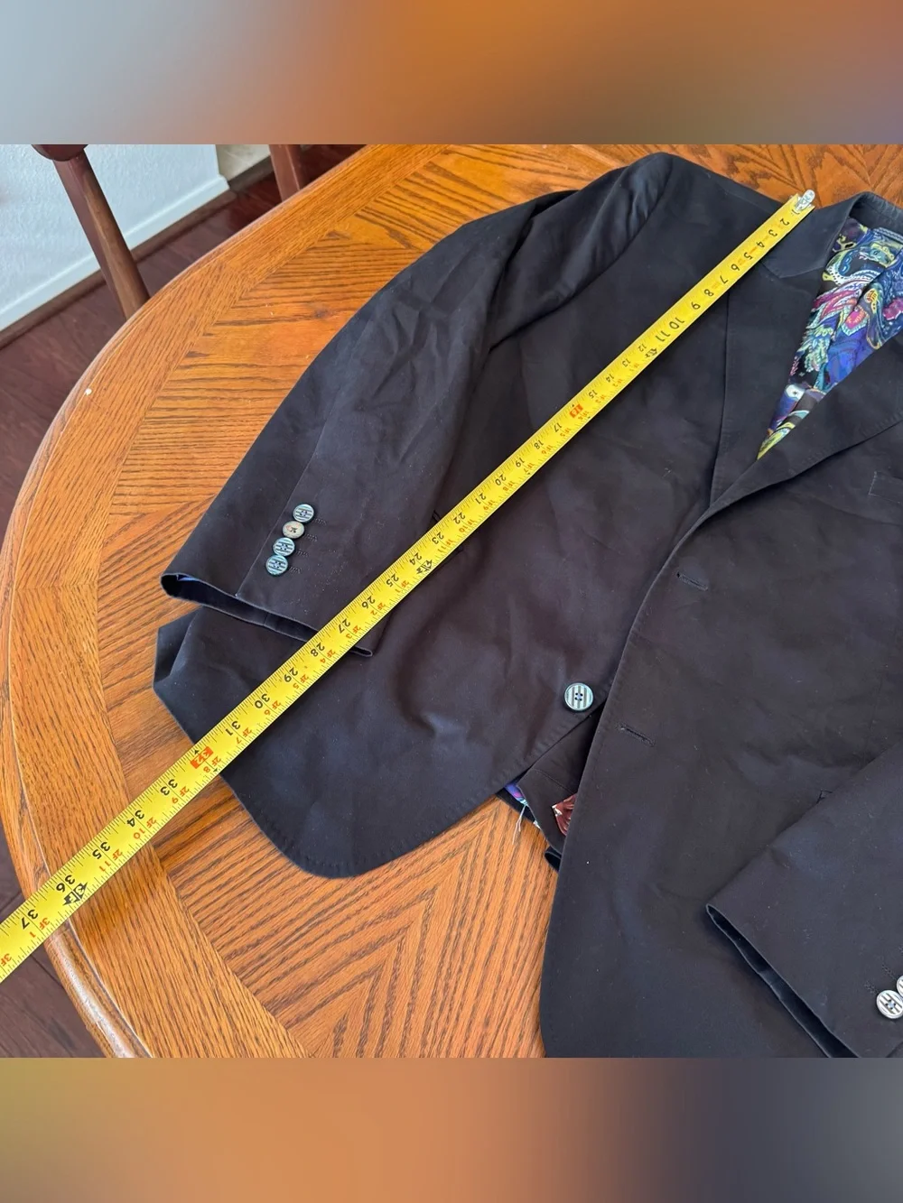 Robert‎ Graham Men’s Size 48 Classic Fit Black Cotton